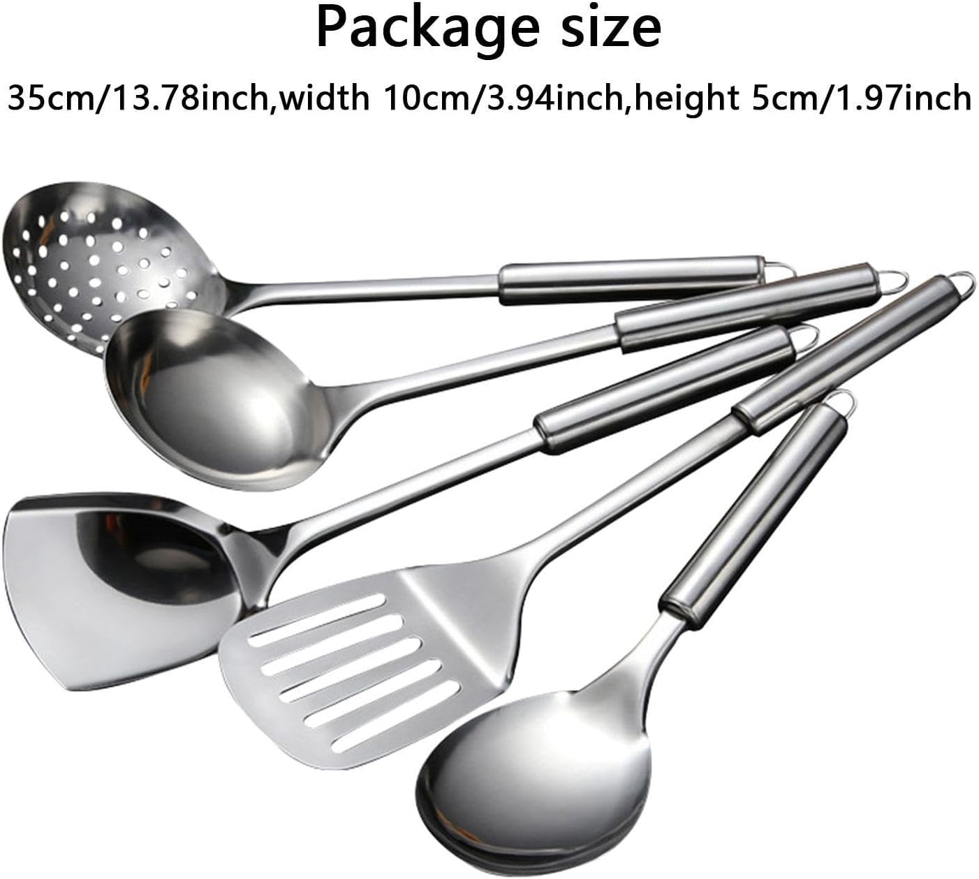 5 Pieces Kitchen Cooking Utensils Set Gadgets Tools Kitchen Accessories Dinnerware Nonstick Kitchenware Cookware Set for Home, Excluding gift box