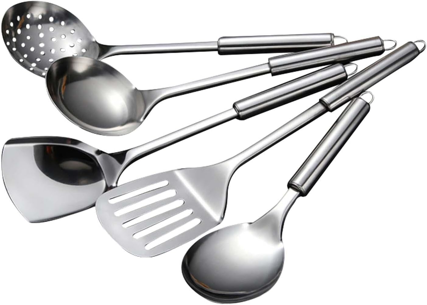 5 Pieces Kitchen Cooking Utensils Set Gadgets Tools Kitchen Accessories Dinnerware Nonstick Kitchenware Cookware Set for Home, Excluding gift box
