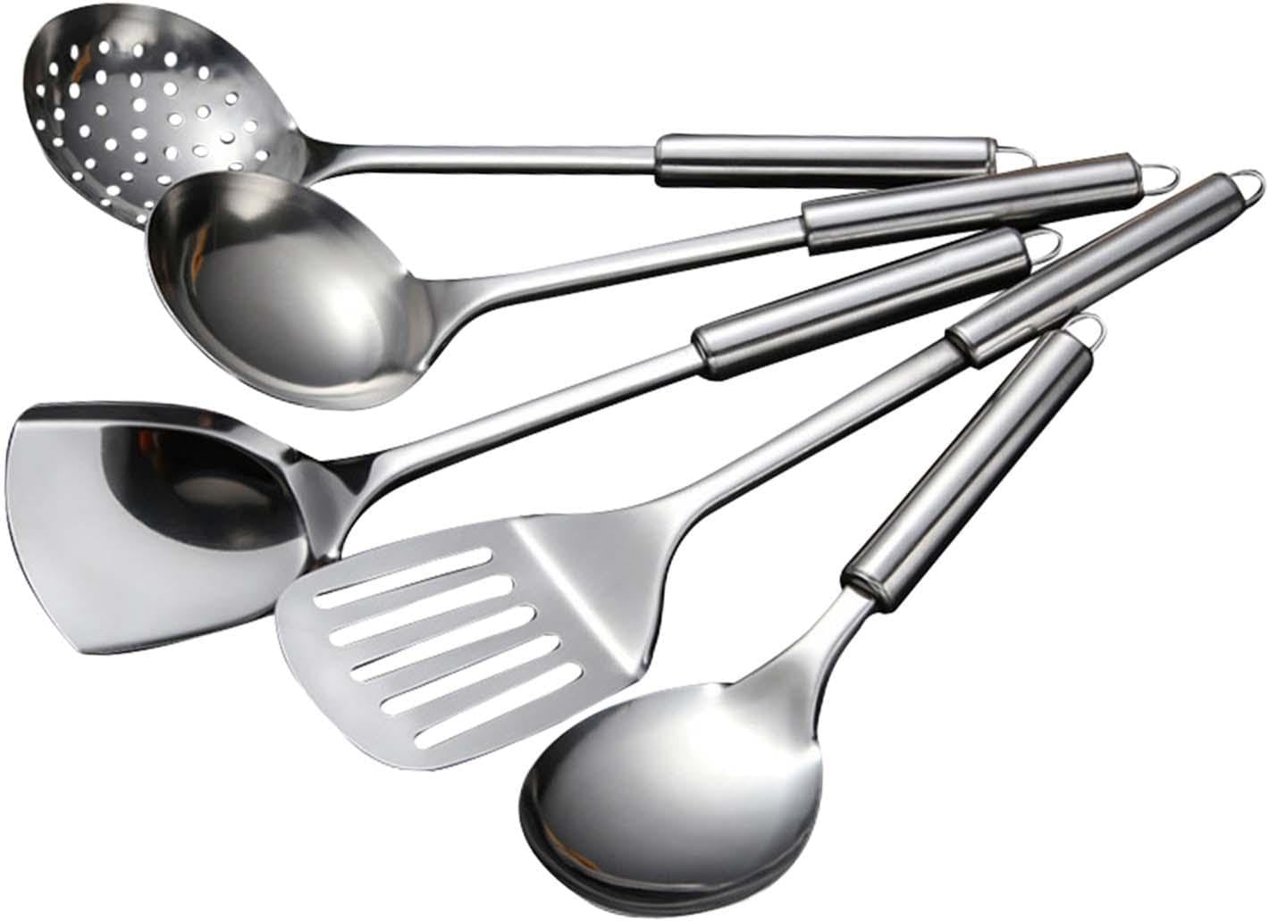 5 Pieces Kitchen Cooking Utensils Set Gadgets Tools Kitchen Accessories Dinnerware Nonstick Kitchenware Cookware Set for Home, Excluding gift box