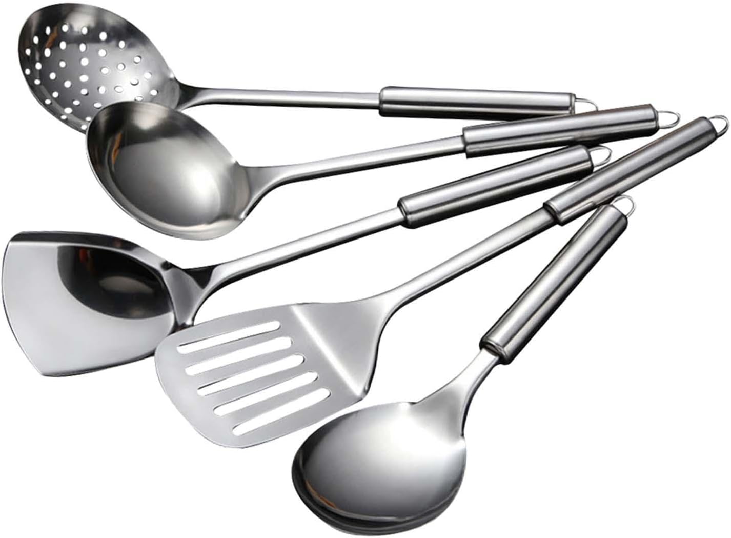 5 Pieces Kitchen Cooking Utensils Set Gadgets Tools Kitchen Accessories Dinnerware Nonstick Kitchenware Cookware Set for Home, Excluding gift box