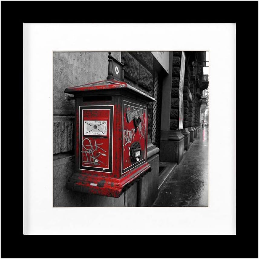 BOJIN 14x17 Picture Frames White Solid Wood Without Mat Display Poster Wall Hanging Home Decoration Photo Frame