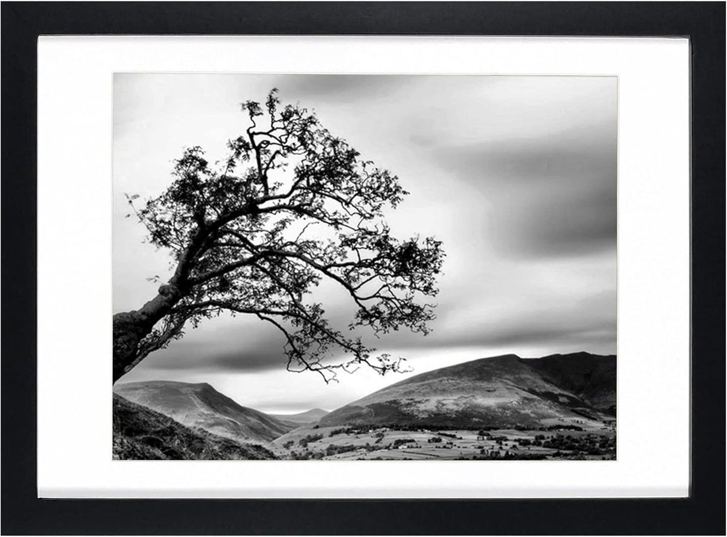 BOJIN 14x17 Picture Frames White Solid Wood Without Mat Display Poster Wall Hanging Home Decoration Photo Frame