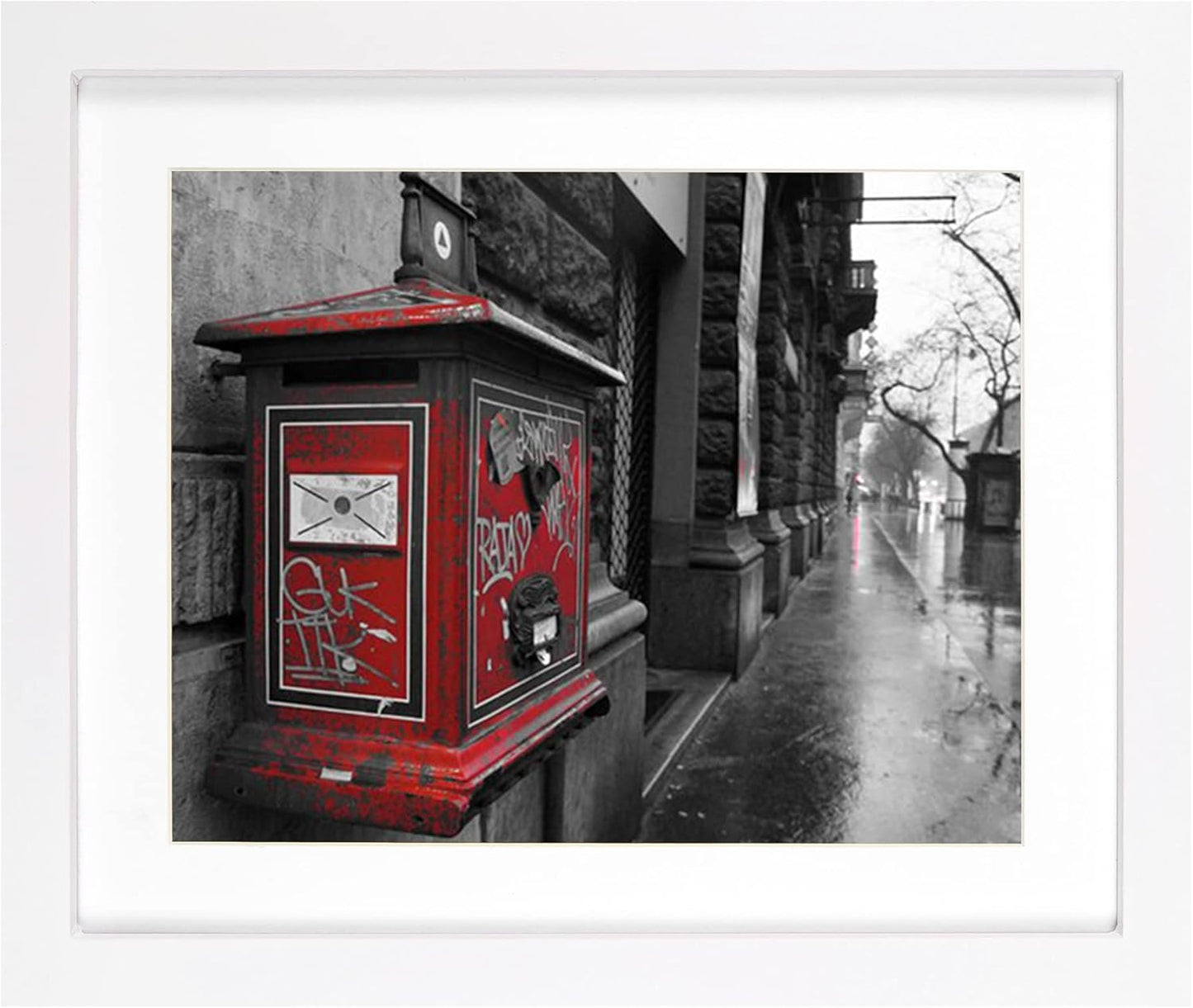 BOJIN 14x17 Picture Frames White Solid Wood Without Mat Display Poster Wall Hanging Home Decoration Photo Frame